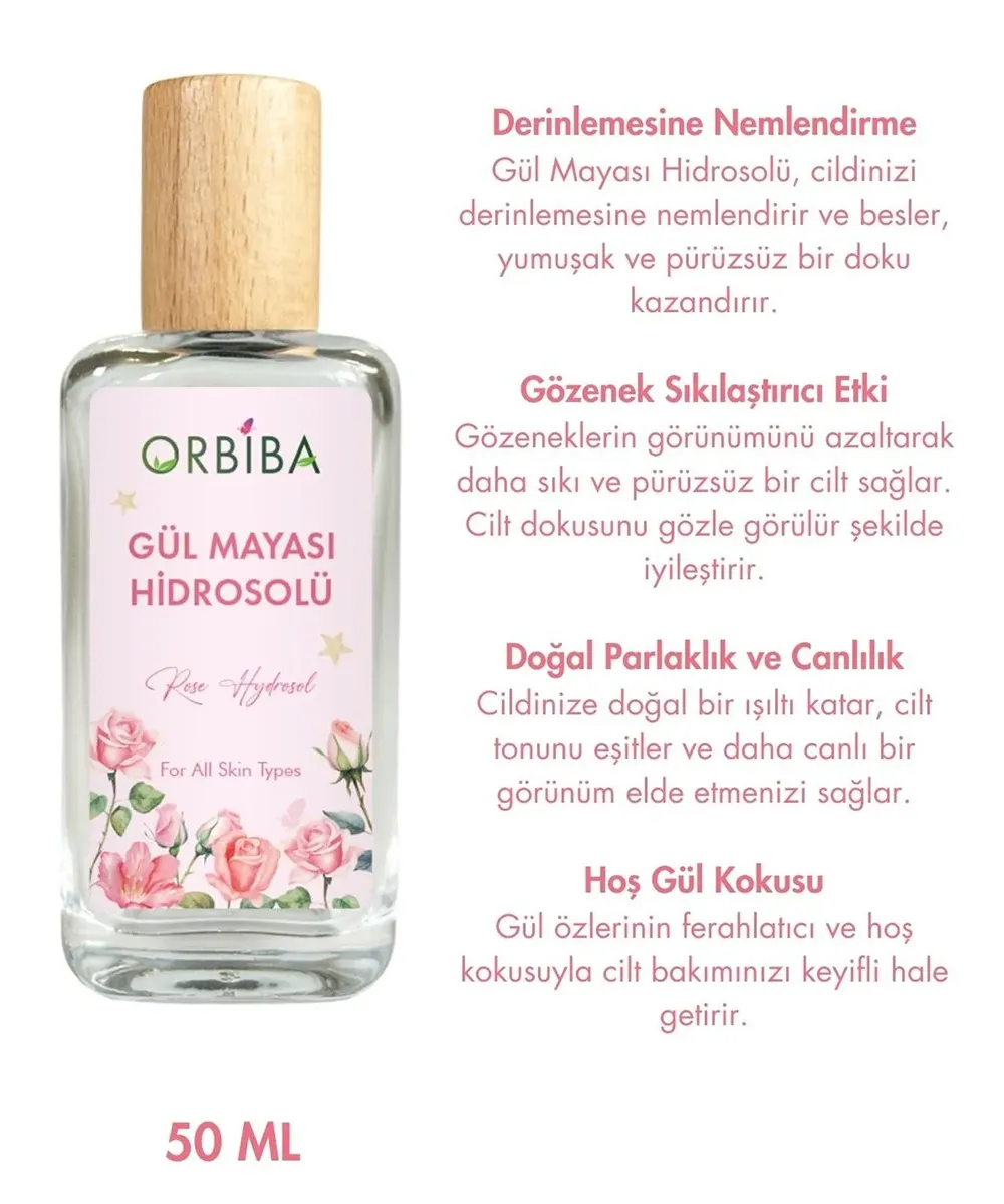 Orbiba Gül Mayası Hidrosolü